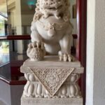 Cat entering house for Feng Shui